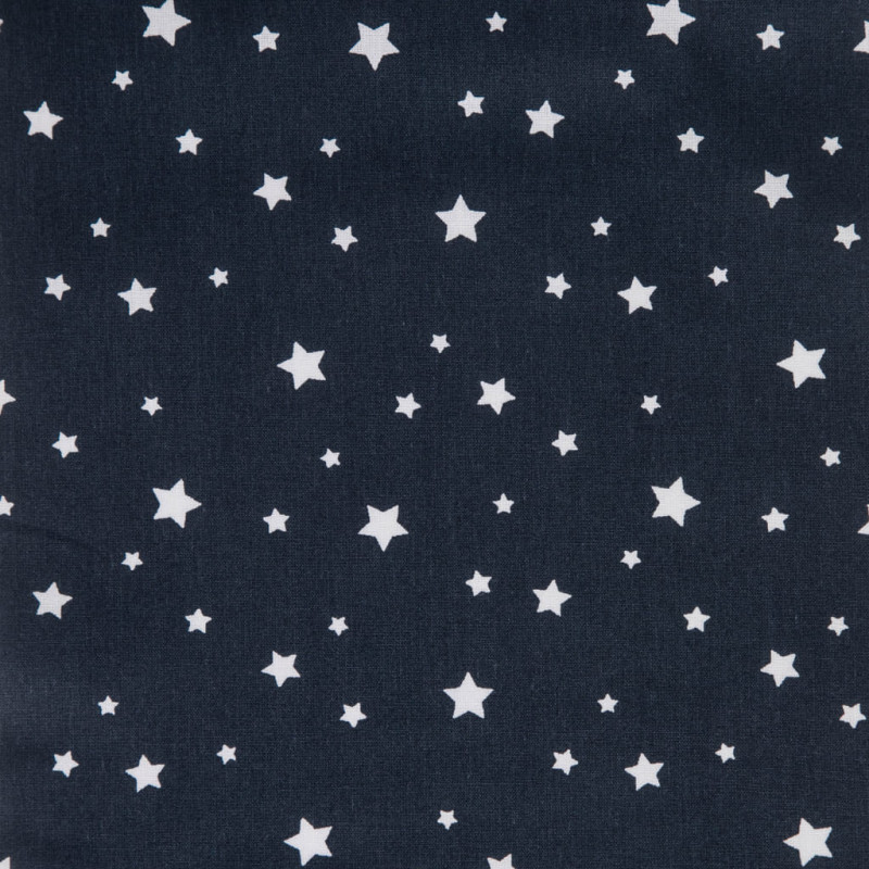 Algodón estampado ZETOILE Azul marino / Blanco